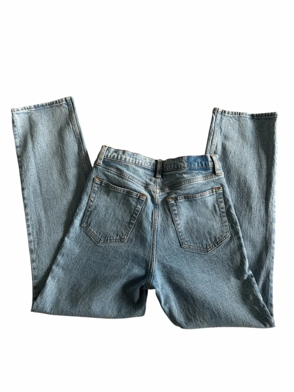 Abercrombie & Fitch 90s Straight High Rise Jeans Light Wash Size 29 - Picture 10 of 12